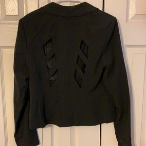 Blazer with back cutouts